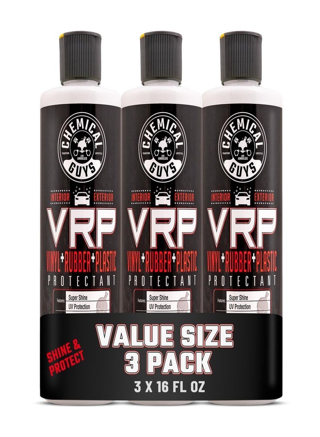 Chemical Guys VRP Vinyl, Rubber, and Plastic Dressing - Tire Dressing, Non-Greasy, Dry-to-the-Touch Shine for Tires, Trim, and More, Safe for Cars, Trucks, SUVs, RVs & More - 16 oz (Pack of 3) - Image 1
